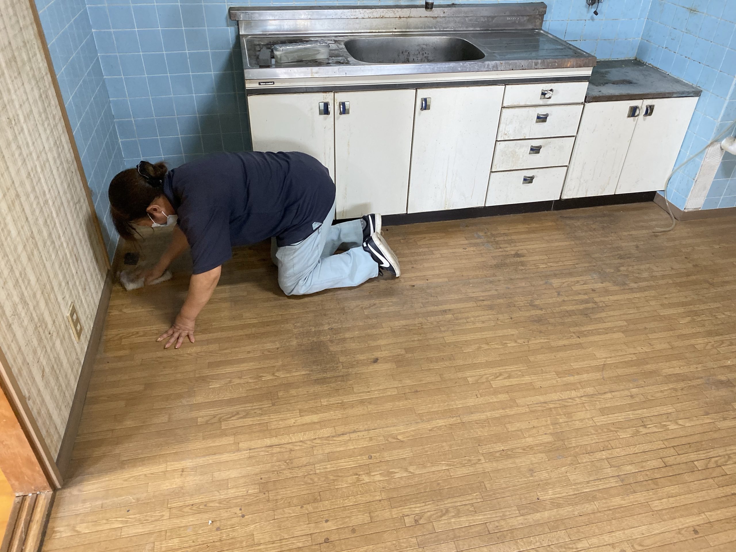 遺品整理完了後の簡易清掃です